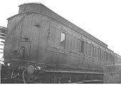 A former Midland Railway 40 foot Clerestory brake/third class vacuum braked coach sold in 1910 to for use on the SMJ