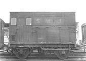 Passenger rated Horse boxes No 20, one of ten such vehicles known to be in service in January 1916