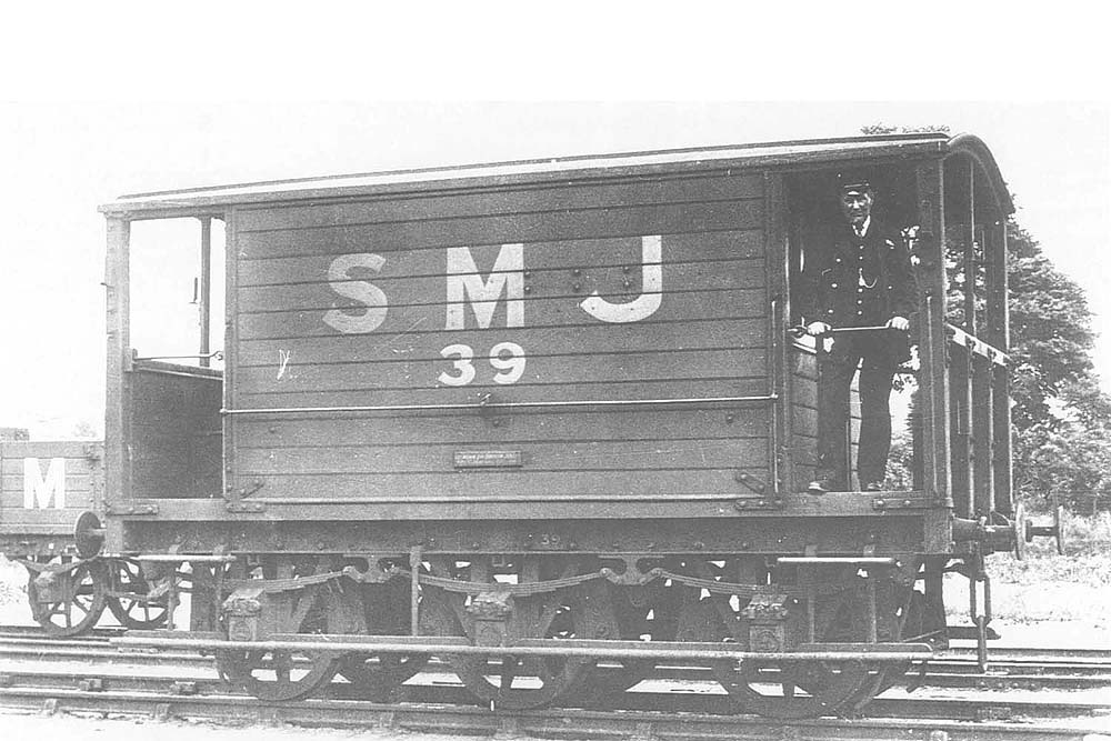SMJ No 39, a 15 ton six-wheel brake van built for the E&WJR by Harrison & Camm Ltd of Rotherham