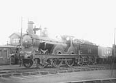 Ex-MR 1P 2-4-0 No No 96 is seen on 8th April 1924 still wearing MR livery whilst working a goods train
