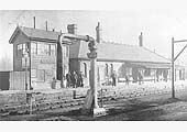 View of the original E&WJR station showing the building prior to the extension and with the shorter canopy