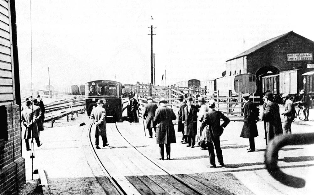 The Ro-Railer is seen reversing on to the ramp where it can lower its road wheels and proceed on to the Welcombe Hotel