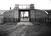 View of a completed plate girder occupation underbridge for a footpath east of Nethercote in 1897