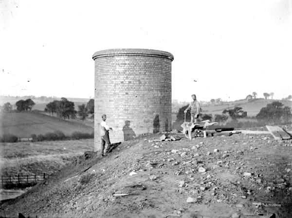 View of one of the ventilation shafts employed to disperse the steam and smoke from Catesby tunnel