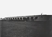 View of Willoughby Viaduct after it had been completed and with embankments being near complete on either side