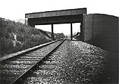 The single span plate girder bridge which carried the GC's main line over the LNWR's branch line to Weedon