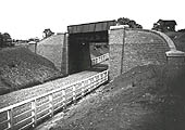 The plate girder overbridge erected to carry the GC across the Nethercote to Wolfhampton road