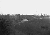 A further view of two of the massive brick piers which formed part of the approach to the Great Central viaduct