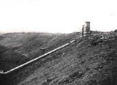 Looking south to Barby along the nearly finished embankment with an underbridge in the foreground