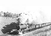 Ex-ROD 2-8-0 Class O4/3 No 63739 is seen on an up mineral train approaching Rugby station
