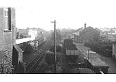 Ex-LMS 5MT 4-6-0 No 44830 arrives at Rugby Central with the evening Woodford Halse to Rugby Central service