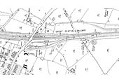A 1903 25 inches to the mile Ordnance Survey Map of Rugby's Great Central station and refuge sidings