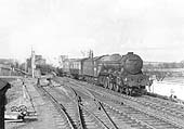 Ex-LNER 4-6-2 A3 class No 60061 'Pretty Polly' with the up York-Swansea express on 15th April 1950