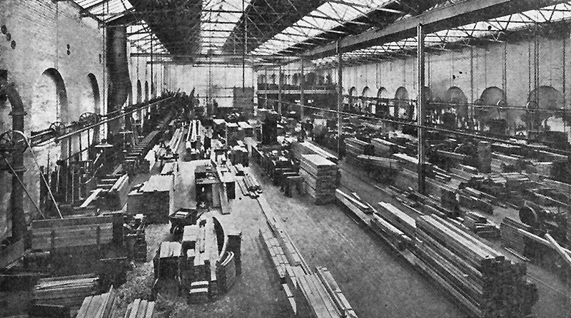 The seventh of eight photographs showing inside the factory of the Birmingham Railway and Carriage Co Ltd