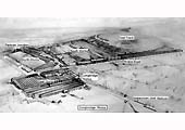 An annotated publicity drawing of the Austin Motor site in 1941, showing the various Works and their relationship to the Railway