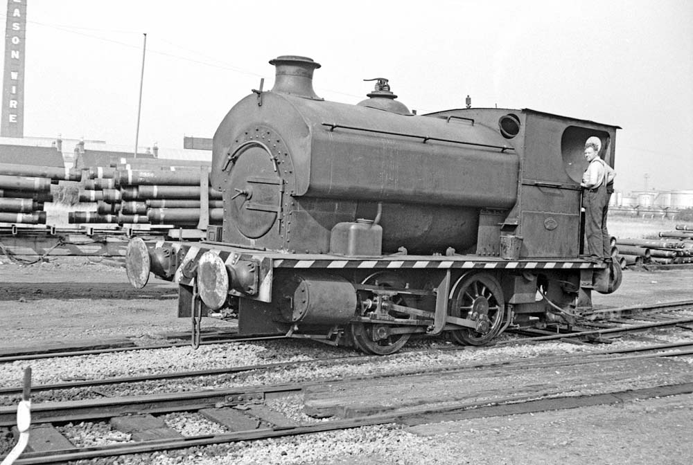 First of seven views of Peckett 0-4-0ST No 2119 shunting in Bromford Tube's exchange sidings in the early 1960s