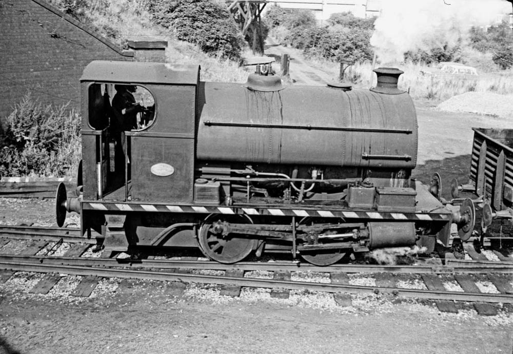 Second of seven views of Peckett 0-4-0ST No 2119 shunting in Bromford Tube's exchange sidings in the early 1960s