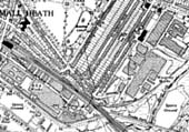 A 1950�s Ordnance Survey Map of Small Heath showing the original BSA Works and the GWR Main Line