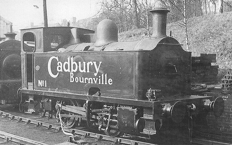 Cadbury Bournville, 0-4-0T No 1, built as No 1977 by Avonside in 1925 as seen on 4th March 1961