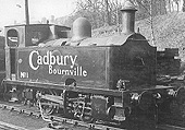 Cadbury Bournville, 0-4-0T No 1, built as No 1977 by Avonside in 1925 as seen on 4th March 1961