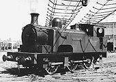 North British 0-6-0T 'Coventry No 1' stands under the cableway at Haunchwood Colliery on 16th August 1966