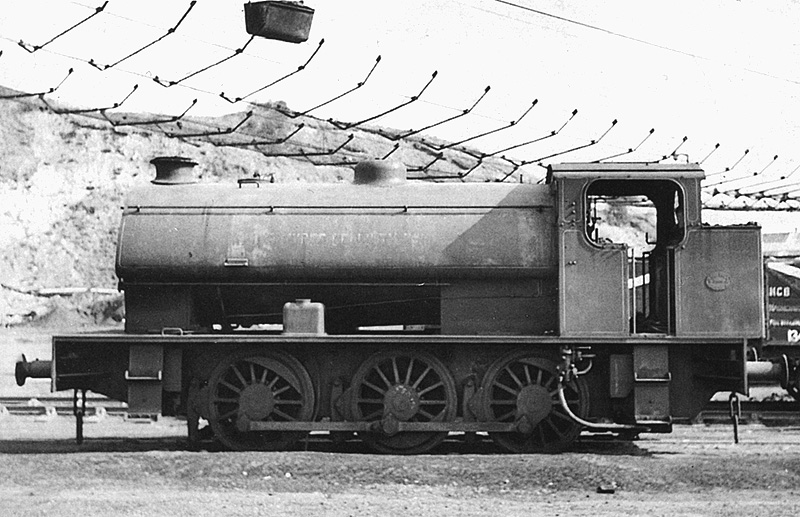Hunslett 0-6-0ST 'Haunchwood Colliery No 1' stands in Haunchwood Colliery's yard on 22nd April 1967