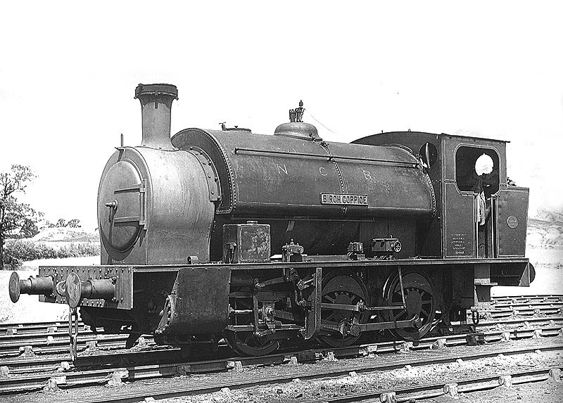 Hunslet 0-6-0ST Works No 1673 'Birch Coppice' stands in Birch Coppice Colliery yard on 23rd June 1963