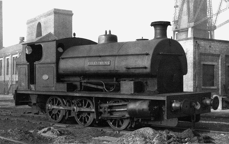Peckett 0-6-0ST Class OX1 'Coventry No 4' is seen whilst out of steam stabled outside of the Colliery's shed on 1st March 1959