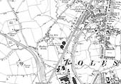 Ordnance Survey Map  revised 1923 dated 1926 of Coventry Gas Works and Longford station