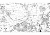 Ordnance Survey Map  revised 1936 and dated 1936 of Coventry Gas Works and Longford station