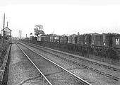 Looking towards Nuneaton with Coventry Gas Works sidings to the right of the photographer located on the up line circa 1910