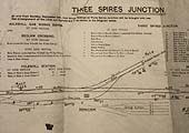 A L&NWR CD Diagram showing the new sorting sidings at Three Spires Junction being brought into use on 10th September 1916