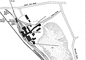 Map showing Griff Colliery No 4 Pit and Haunchwood Brick and Tile No 3 Brickyard together with the sidings