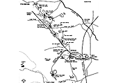 Map showing the two branches which served the different pits which constituted Griff Collieries