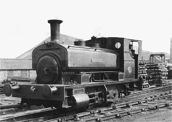 Front view of newly overhauled 0-4-0ST Barclay No 1167 'Success' at No 4 pit on 16th April 1954