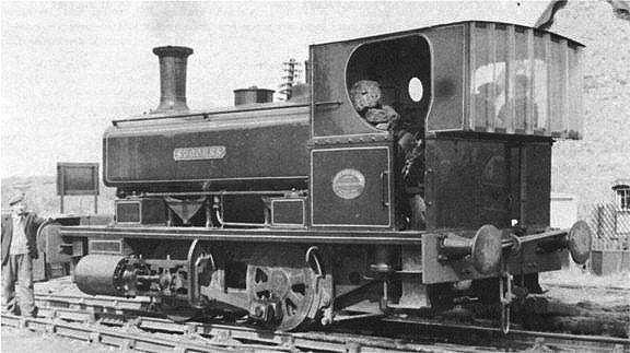 Rear view of 0-4-0ST Barclay No 1167 'Success' showing the cab extension and the Perspex back plate