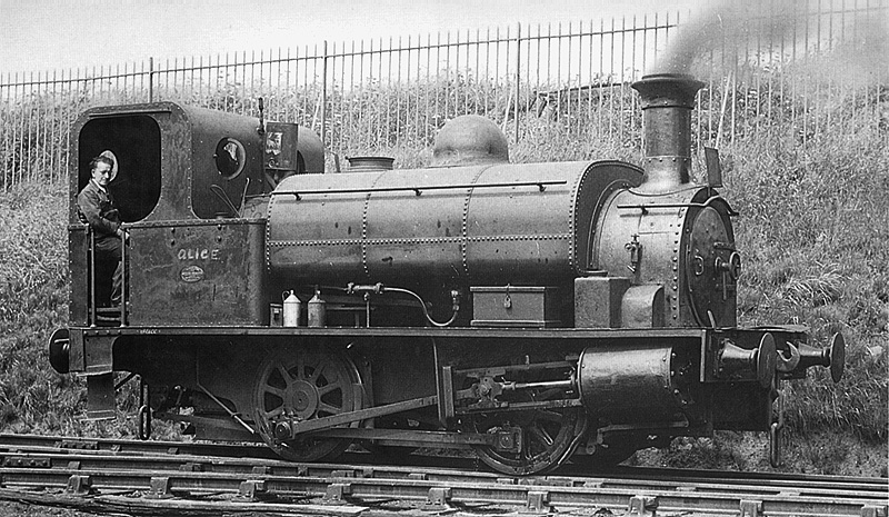 Vulcan Foundary 0-4-0ST Works No 1451 'Alice' is seen at Metro Cammell's Saltley works on 7th August 1951