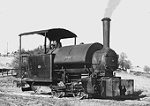 Bagnall 0-4-0ST Works No 2214 is seen between workings at Man-Abell Quarries in Hartshill circa 1951