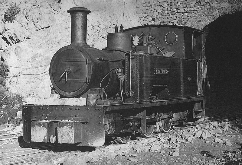 Baganall 0-6-0ST Works No 1911 'Stafford' is seen at Jee's Hartshill Granite quarry on 25th October 1952