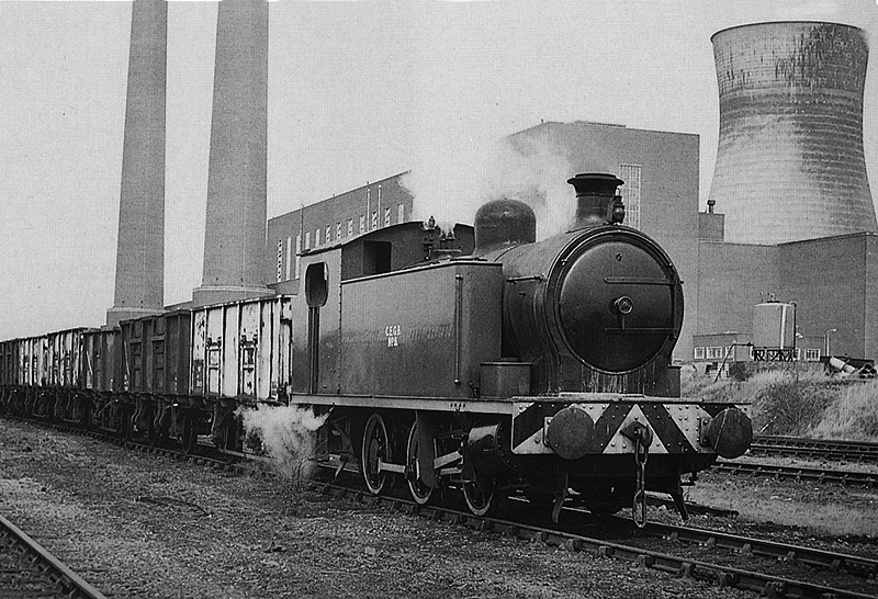 Robert Stephenson & Hawthorn Works 0-6-0T No 7158 is seen at Hams Hall Power Station on 22nd April 1978. 