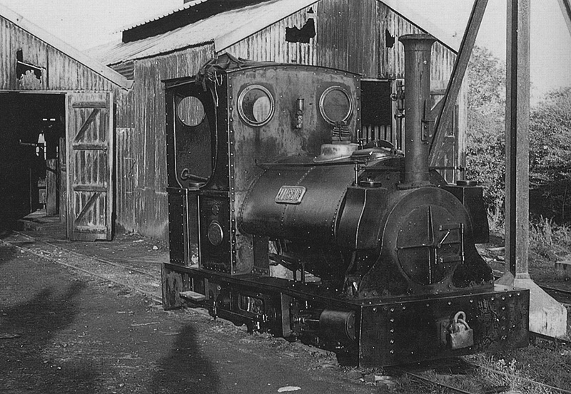 Peckett 0-6-0ST 'Liassic' is seen standing outside Southam Cement Works on 27th October 1956