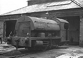 Peckett 0-4-0ST Works No 2058 is seen standing outside the engine shed at Windsor Street Gas Works