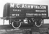 MC Ashwin & Son Coal Merchants Stratford-on-Avon PO Wagon No 24