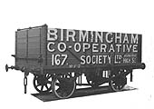 Wagon No 167 purchased from the Lincoln Wagon and Engine Company and lettered as Birmingham Co-operative Society