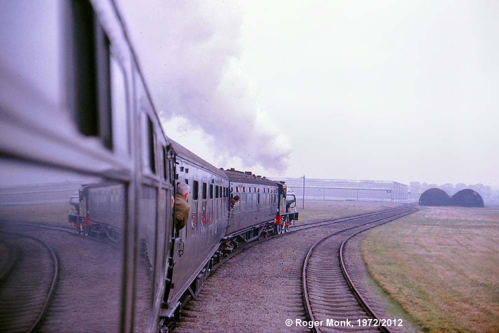 A typical layout of the storage huts and railway within the Depot