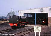 92 Hunslet 3792/53 WAGGONER outside the loco shed