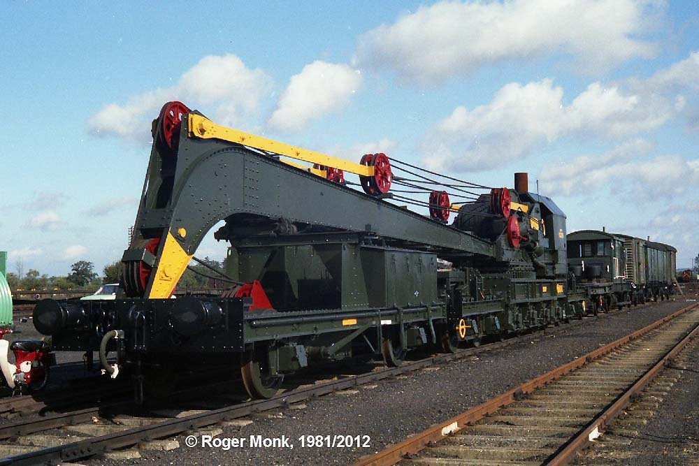 Long Marston had its own steam breakdown crane, built by Ransomes & Rapier Ltd. in 1942