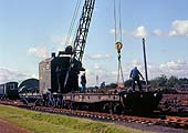 A steam rail crane used for PW work in the Depot, seen in 1981