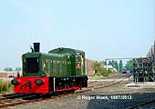 Pecjkett 0-4-0ST No 9 'Whitby' photographedin the sidings at Harbury Cement Works in September 1950