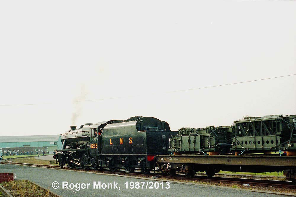LMS 2-8-0 8F No 8233 on demonstration freight duty
